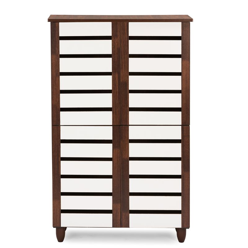 Photo 1 of  Interiors SC865514-Dirty Oak-White-CTN2 Gisela 2-Tone Shoe Cabinet