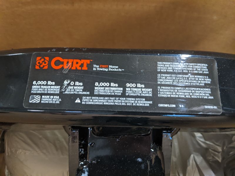 Photo 4 of CURT 99310 Class 3 Trailer Hitch, 2-Inch Receiver, 4-Pin Wiring Harness, Select Honda Pilot