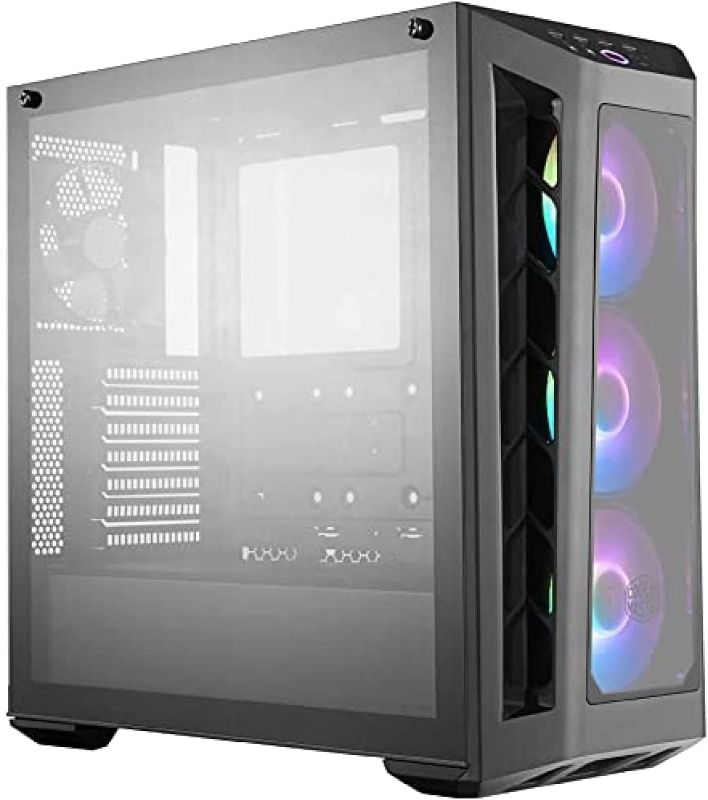 Photo 1 of Cooler Master MasterBox MB530P ATX Mid-Tower with Three Tempered Glass Panel, Front Side Mesh Intakes, Three 120mm ARGB Lighting Fans