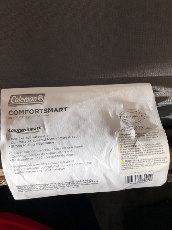 Photo 3 of Coleman ComfortSmart Cot