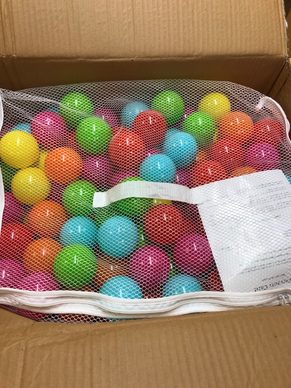 Photo 2 of BalanceFrom 23Inch Phthalate Free BPA Free NonToxic crush Proof Play Balls Pit Balls 6 Bright col