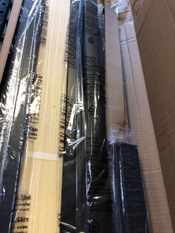 Photo 1 of ZINUS Mia Metal Platform Bed Frame with Headboard / Wood Slat Support / No Box Spring Needed / Easy Assembly KING, PACKAGE DMG, MINOR DMG AS A RESULT