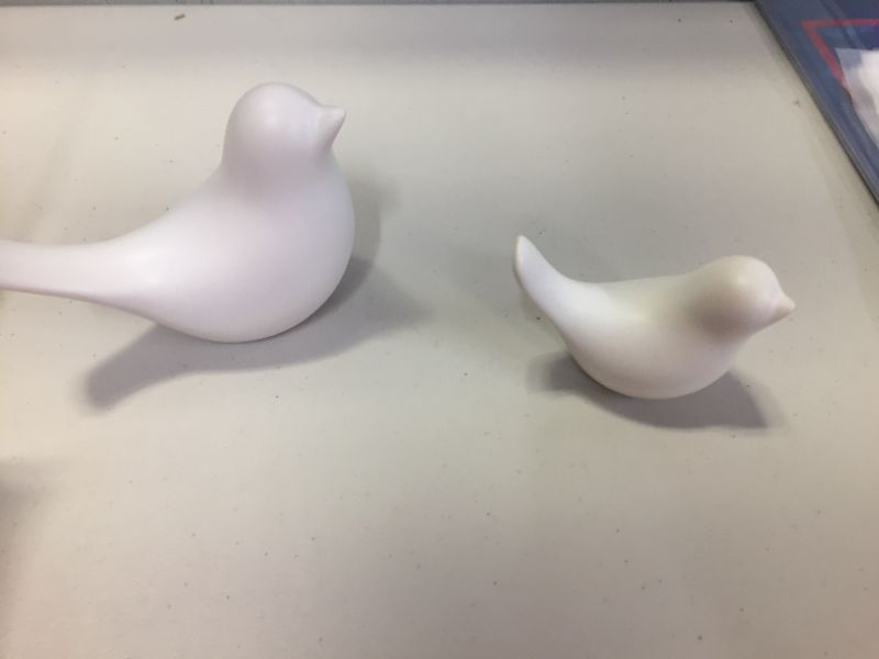 Photo 2 of 2Pcs Modern minimalist Scandinavian style ceramic bird ornaments Home decorations crafts Figurines ceramic birds Wedding gifts (White)