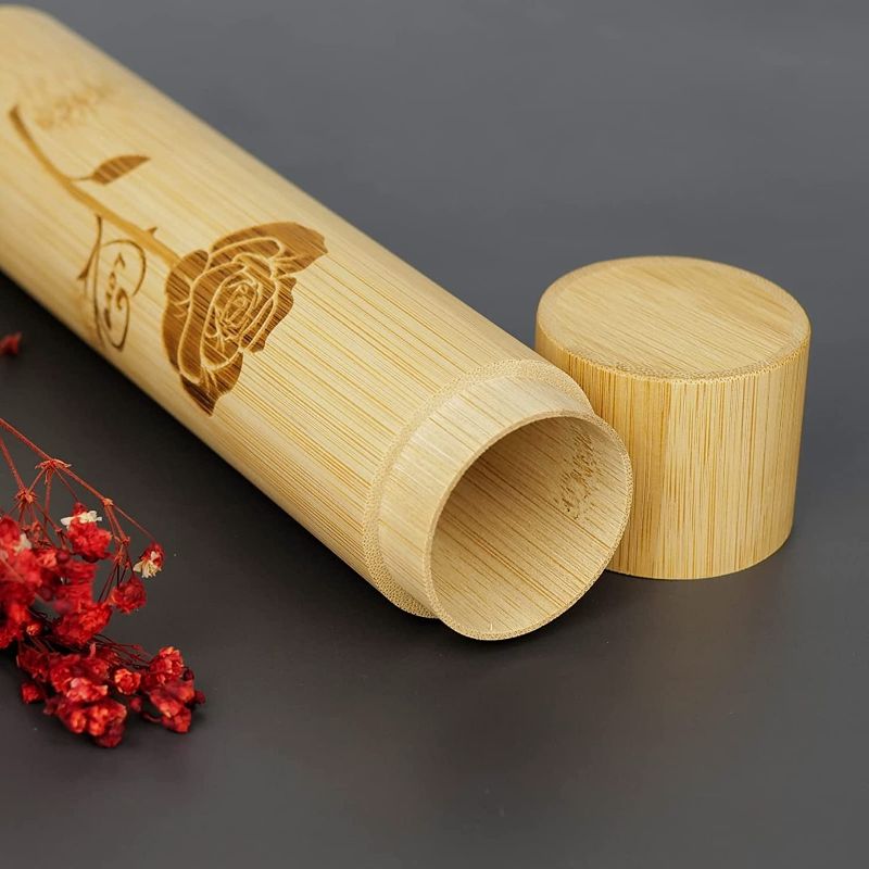 Photo 1 of  Small Bamboo Scattering Urns Tube for Human Ashes, ECO & Biodegradable Friendly Bamboo Spreading Cremation Tube Urn for Male Female Child Pet Ashes
