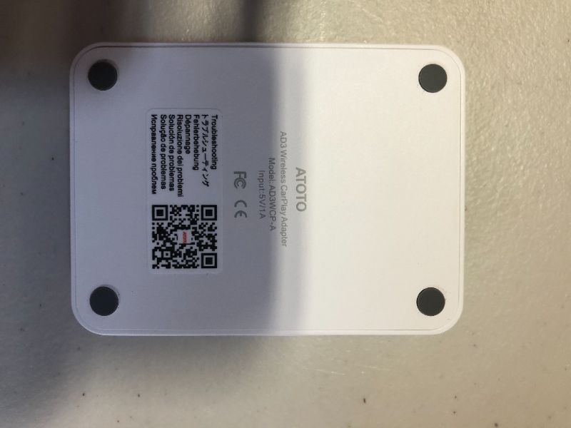Photo 1 of ATOTO AD3-A Wireless CarPlay Adapter - 2022 Support Online Upgrade Convert Wired into Wireless for Factory Wired CarPlay or Aftermarket Car Stereo, Wireless CarPlay Dongle, Plug & Play, Auto Connect.
