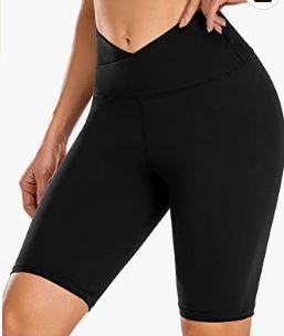 Photo 1 of Hi Clasmix Biker Shorts for Women - 8" High Waisted Tummy Control Spandex Bike Shorts for Yoga, Running Workout Athletic  --Size XXL --
