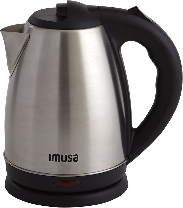 Photo 1 of IMUSA USA GAU-18220 1.8 Liter Cordless Stainless Steel Electric Tea Kettle with Easy To Serve Pouring Spout

