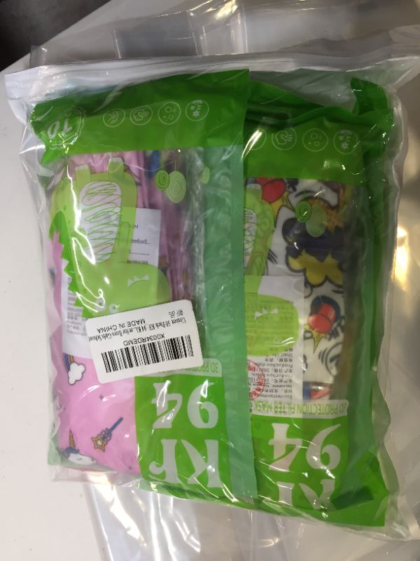 Photo 2 of Feeke 50/10 PCS KF94 Face Mask for Children, Breathable Kids Face Mask,4-Ply Comfortable Disposable Mask for Boys Girls
