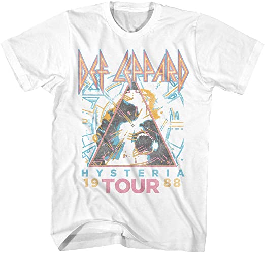 Photo 1 of Def Leppard 1980s Heavy Hair Metal Band Rock & Roll Hysteria '88 Adult T-Shirt SIZE SMALL 
