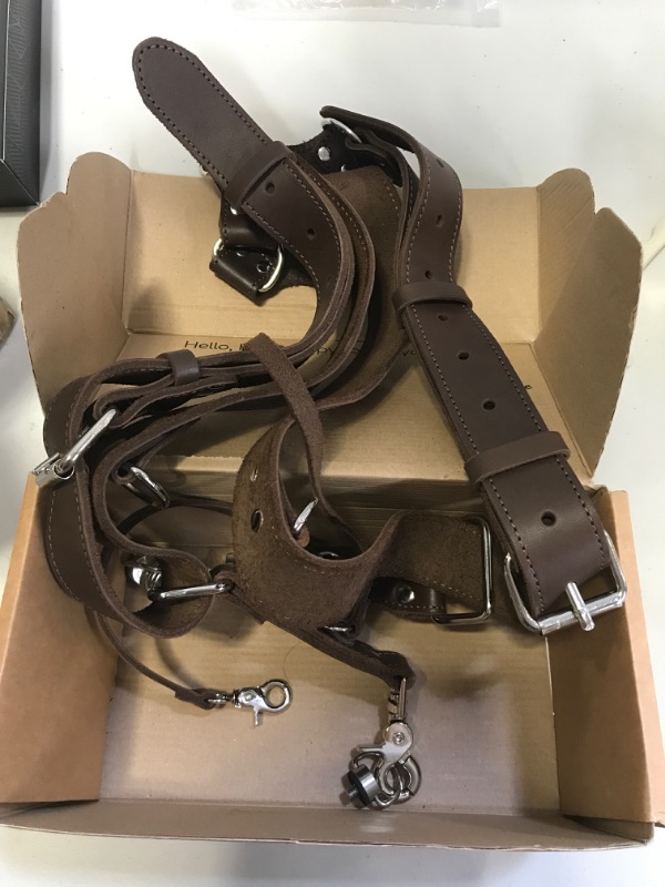 Photo 2 of Camera Strap Accessories for Two-Cameras – Dual Shoulder Leather Harness – Multi Camera Gear for DSLR/SLR strap by C Coiro
