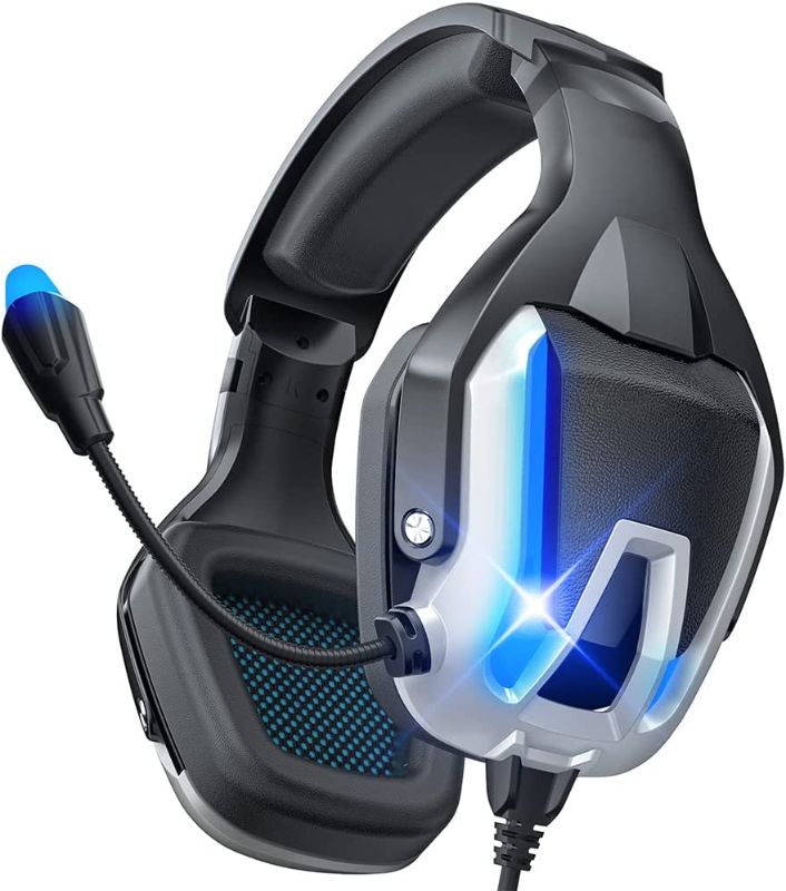 Photo 1 of Gaming Headset PC Gaming Headphones with Microphone Headset Over-Ear Noise Cancelling
