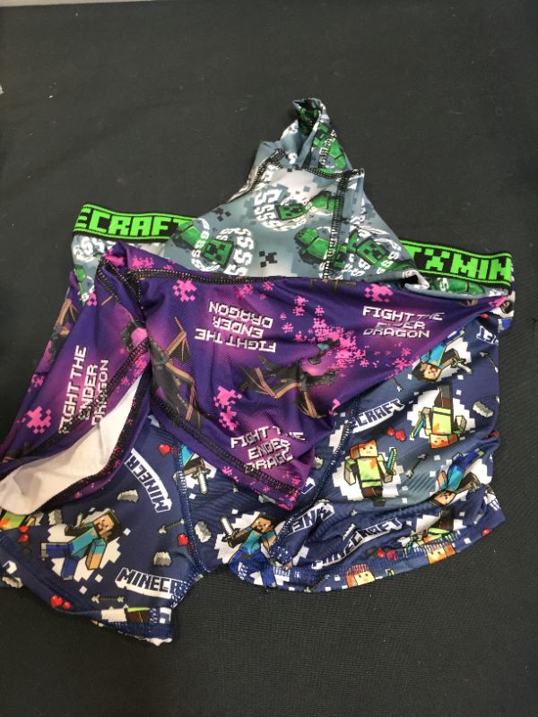 Photo 2 of 3 PACK Minecraft Boys' Briefs and Boxer Briefs available in Multiple Pack Sizes in size 12
