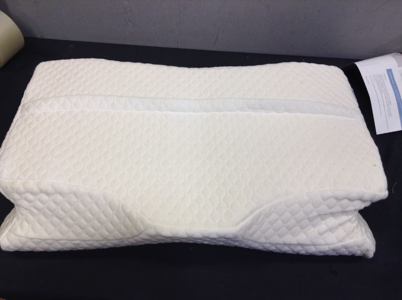 Photo 3 of Contour Pillow for Sleeping, Cervical Pillow for Neck and Shoulder Pain Relief, Memory Foam Pillow for Side Sleepers Back Sleepers Angel, Orthopedic Pillow Ergonomic Neck Shoulder Support
