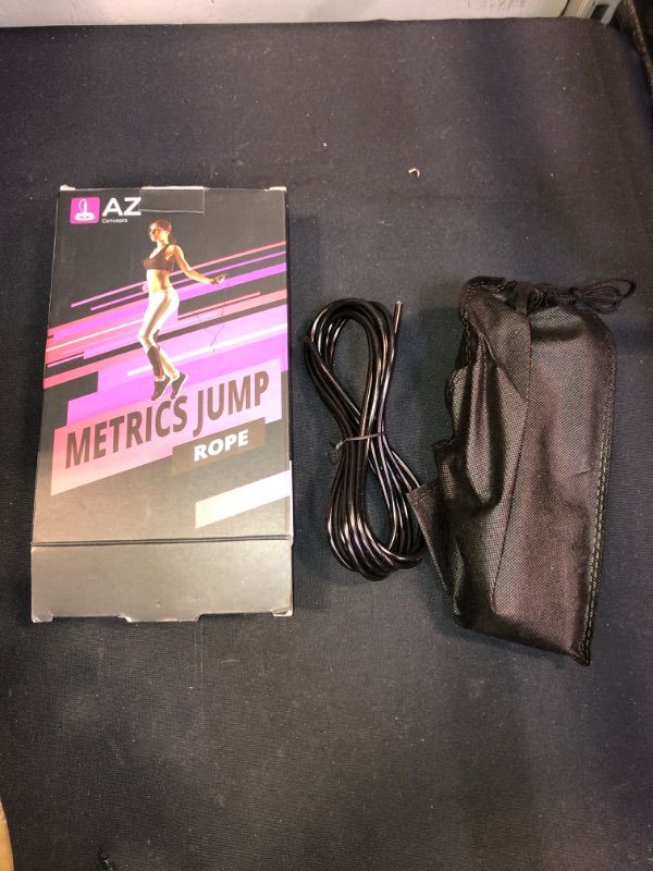 Photo 2 of 
AZ Concepts Metrics Exercise Jump Rope with Counter PVC Jumping Rope-Easy to Set Digital Jump Rope -Adjustable Fitness Jump Rope for Indoor & Outdoor - Calorie Counting Jump Rope -Tracks Workout
