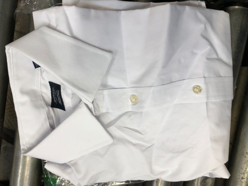 Photo 2 of Arrow 1851 Men's Dress Shirt Poplin, MEDIUM, TRIED ON 