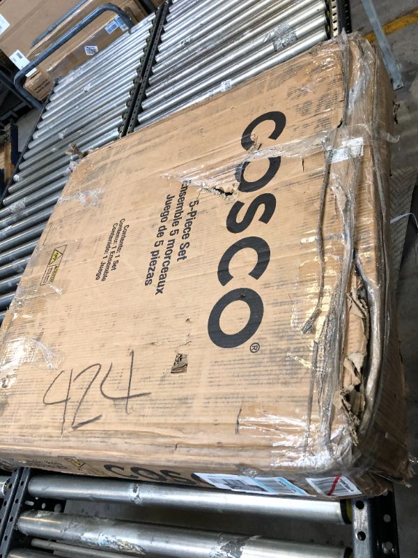 Photo 1 of 5 Piece Folding Table and Chair Set - Black - Cosco