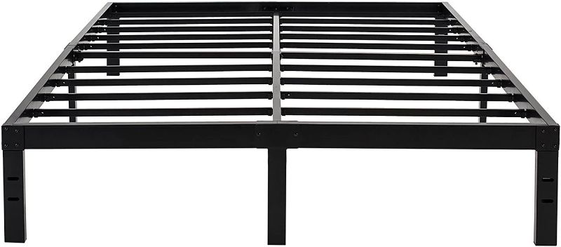 Photo 1 of 45MinST 14 Inch QUEEN Reinforced Platform Bed Frame/3500lbs Heavy Duty/Easy Assembly Mattress Foundation/Steel Slat/Noise Free/No Box Spring Needed