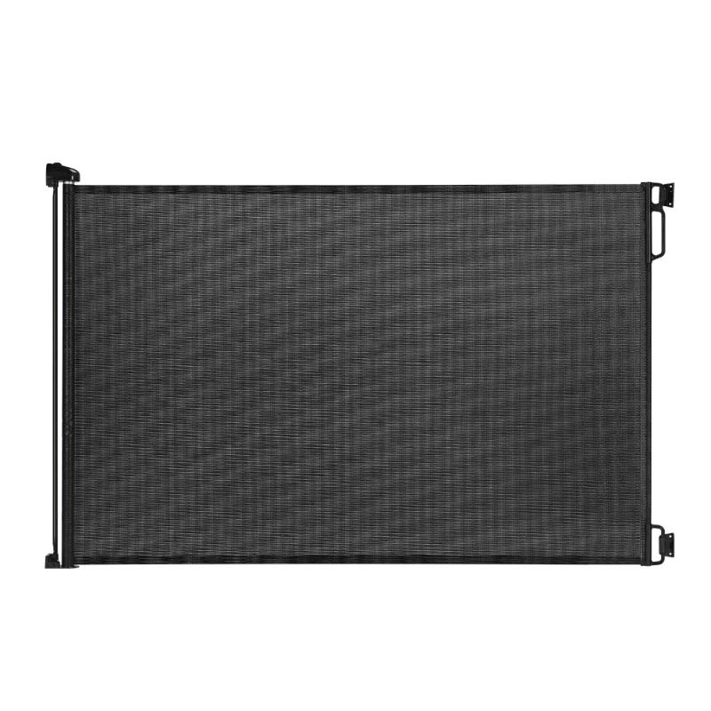 Photo 1 of EasyBaby Products Extra Wide Indoor/Outdoor Retractable Gate, 33" Tall, Extends to 71" Wide, Black
