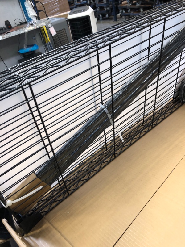 Photo 1 of EFINE 3-Shelf Lined Shelving Unit, Adjustable Shelf, Steel Wire Shelves, Shelving and Storage for Kitchen and Garage (36W x 16D x 36H x 36H)
