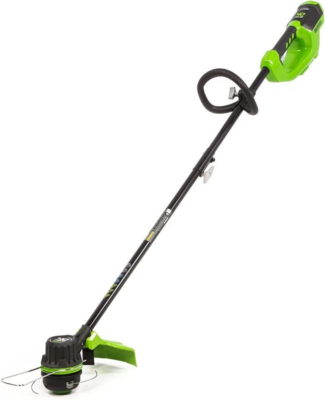 Photo 1 of Greenworks 40V 14 inch Brushless Cordless String Trimmer, Tool Only, ST40L00
