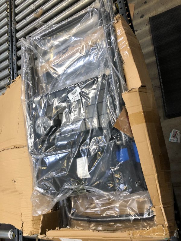 Photo 1 of KingCamp 2 Pack Heavy Duty Camping Chair Folding Director Chair Supports 400lbs Oversized Camp Chair for Adults Padded Seat Lawn Folding Chair with Side Table and Side Pockets (Black/RoyalBlue)