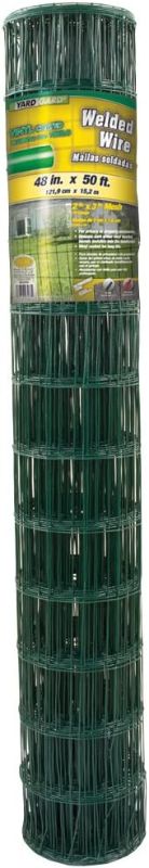 Photo 1 of YARDGARD 308358A 4 Inch by 2 Inch Mesh, 48 Inch by 50 Foot 14 Gauge PVC Coated Welded Wire Fence