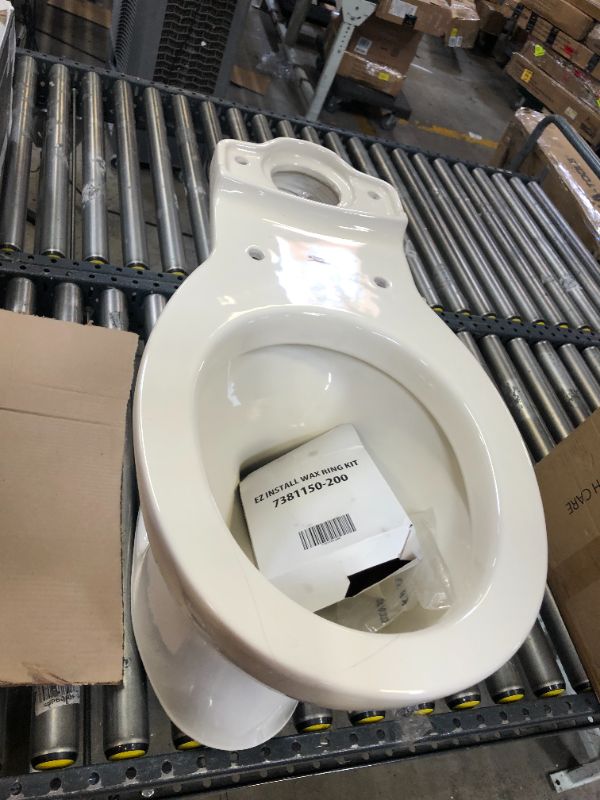 Photo 2 of American Standard 3717B001.222 Cadet 3 FloWise Right Height Round Front Toilet Bowl Only in Linen
cracked