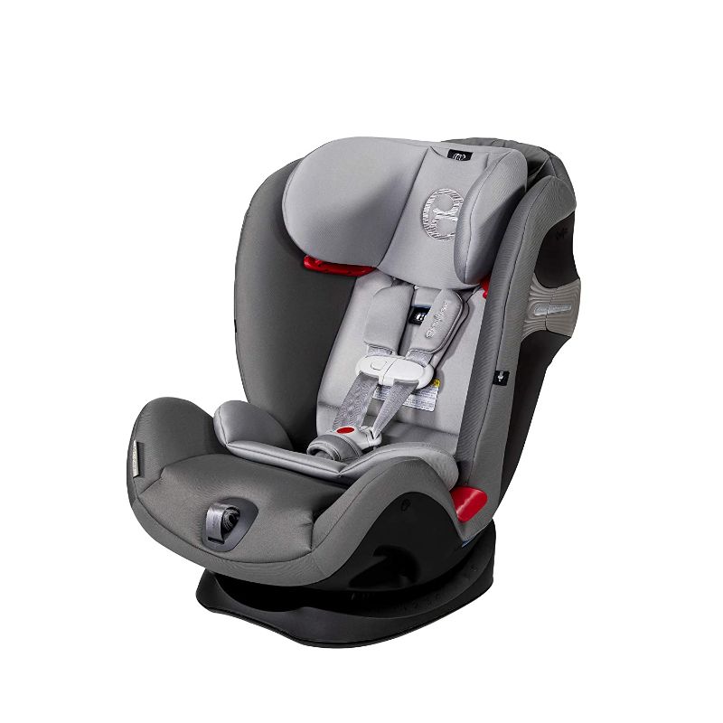 Photo 1 of Cybex Eternis S, All-in-One Convertible Car Seat, 12-Position Height-Adjustable Reclining Headrest, Side Impact Protection, Manhattan Grey, 120 lb (Non- Sensorsafe)
