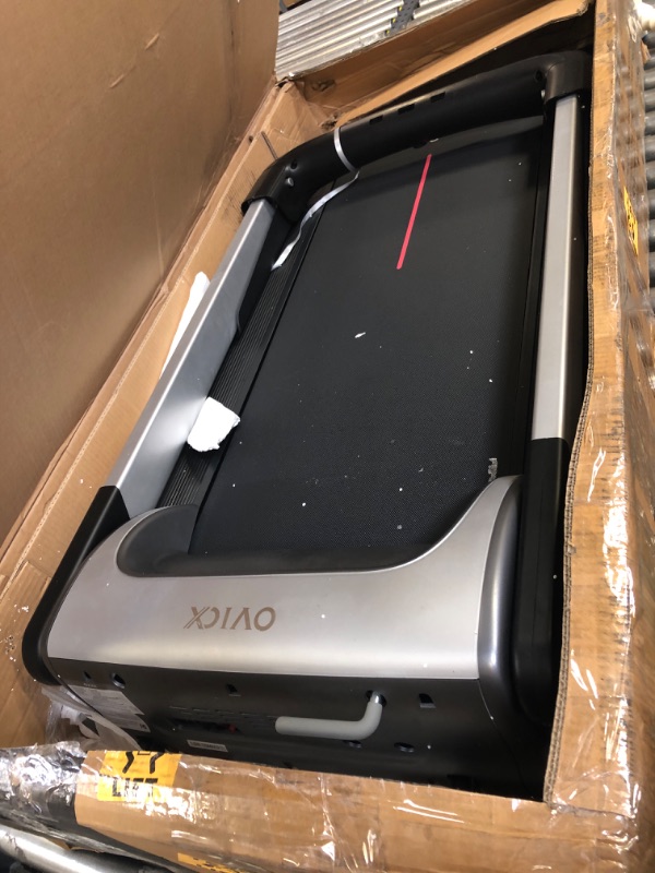 Photo 2 of 
OVICX Home Workout Equipment Treadmill w/Shock Absorption, Bluetooth Connectivity, Fitness App Membership, & Pulse Sensors
Color:Red