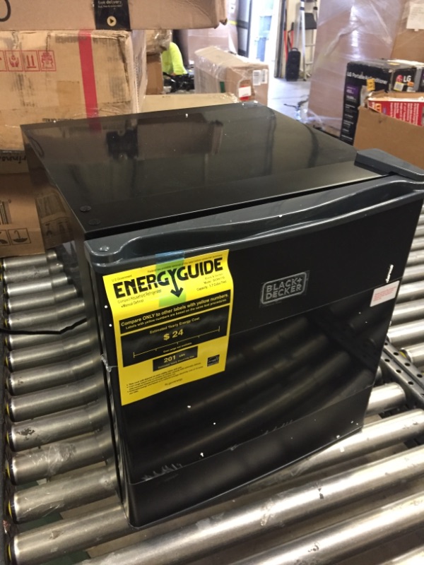 Photo 1 of BLACK+DECKER 1.7 cu. ft. Mini Fridge in Black