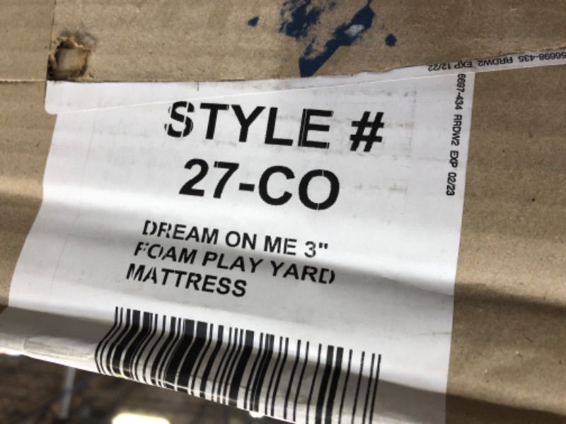 Photo 3 of Dream On Me 3" Foam Play Yd Mattress (27-CO)