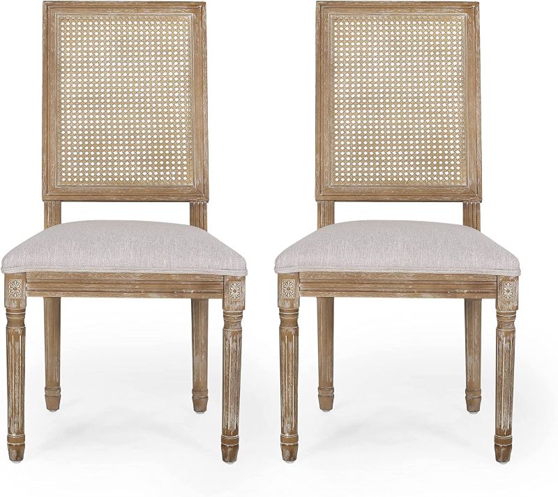 Photo 1 of 
Christopher Knight Home Regina Dining Chair, Light Gray + Natural
Color:Light Gray + Natural