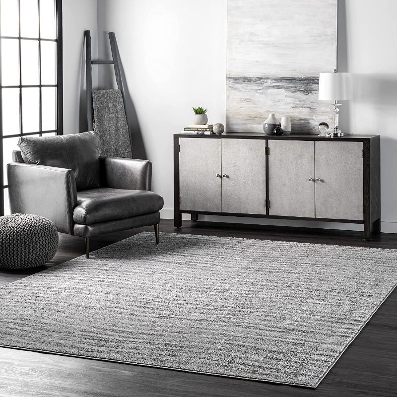 Photo 1 of 
nuLOOM Contemporary Sherill Wind Area Rug, 4' x 6', Grey
Color:Grey
Size:4 ft x 6 ft