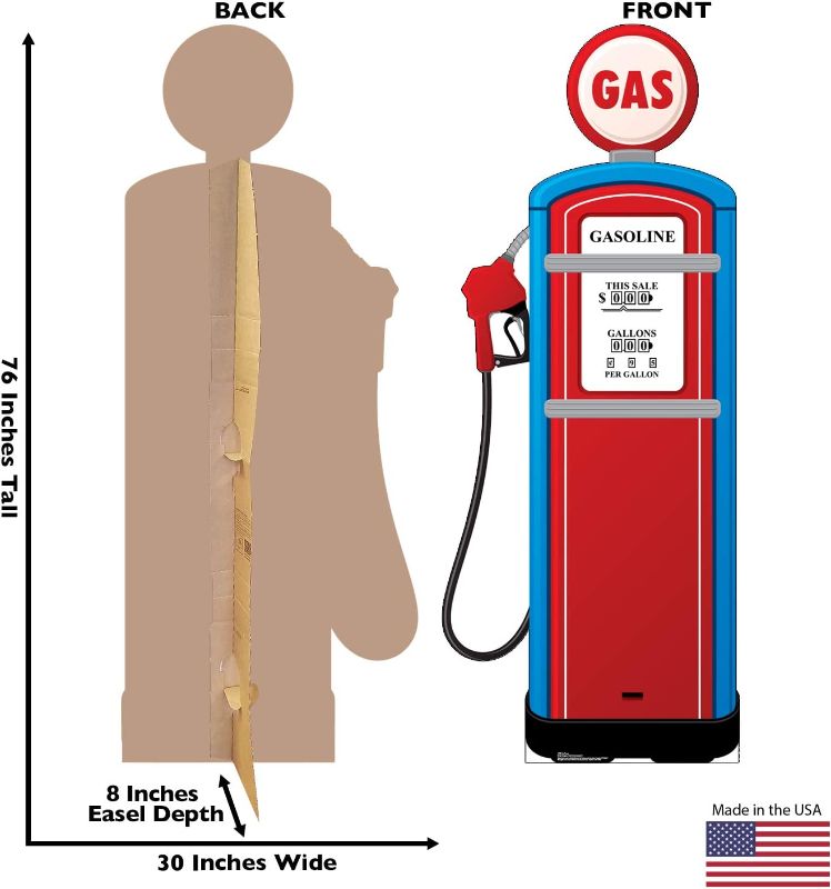 Photo 1 of 6Cardboard People Gas Pump Life Size Cardboard Cutout Standup