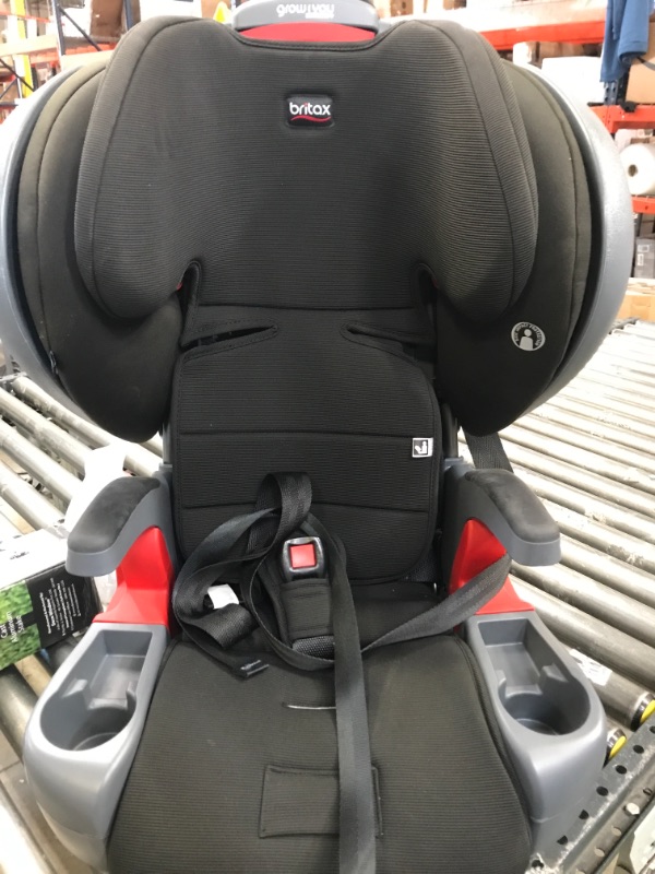 Photo 2 of Britax Grow with You ClickTight Plus Harness-2-Booster Car Seat, Jet Safewash Fabric------------dirt marks on the side of the frabic due to dust -------------- clean before using 