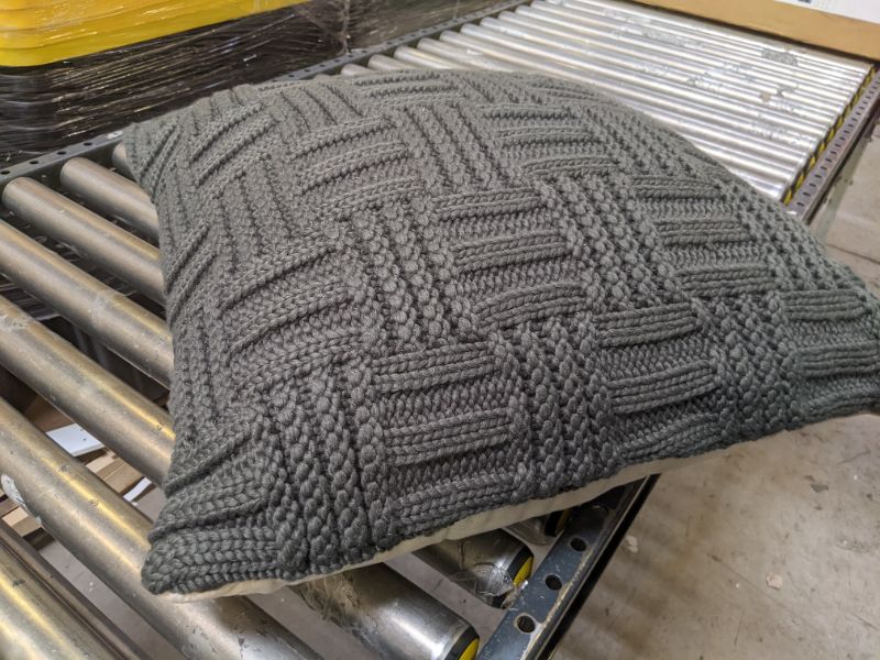 Photo 1 of Basket Weave Knit Throw Pillow - Threshold™ designed with Studio McGee