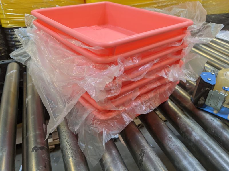 Photo 1 of Stackable Paper Trays - Coral | PACK OF 7 |
