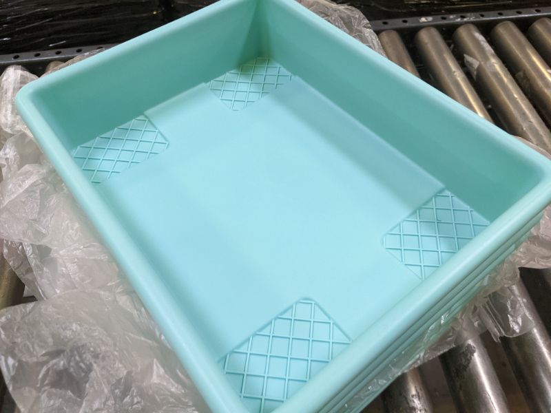 Photo 2 of Stackable Paper Trays - Teal | PACK OF 7 |