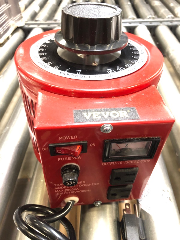 Photo 1 of Mophorn 2KVA Transformer Max 20 Amp Variable Transformer 0-130 Volt Output Variable AC Voltage Regulator for Industries Equipment Appliances