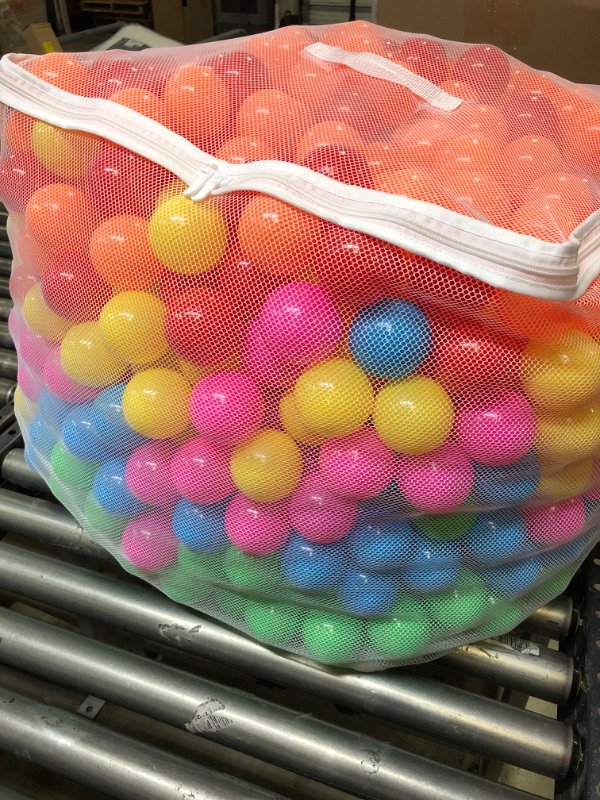 Photo 2 of Amazon Basics BPA Free Plastic Ball Pit Balls with Storage Bag