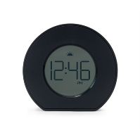 Photo 1 of Toc Round Alarm Table Clock Black - Capello

