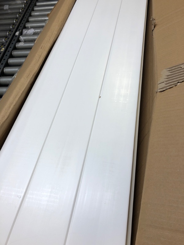 Photo 1 of 4 ft. x 4 ft. Premium White Vinyl Privacy Fence Panel Screen Enclosure