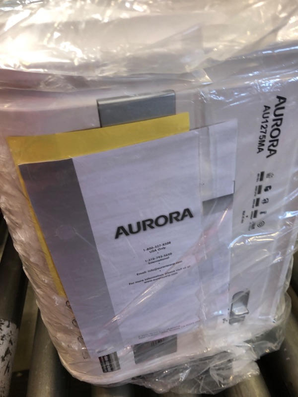 Photo 2 of Aurora AU1275MA Professional Grade 12-Sheet Micro-Cut Paper and CD/Credit Card Shredder/ 60 Minutes Continuous Run Time, White/Gray
