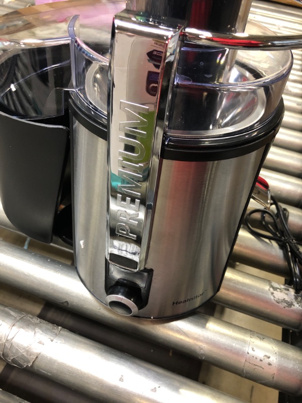 Photo 1 of 650W 3 Speeds Juicer Machines Vegetable and Fruit, Healnitor Centrifugal Juice Extractor with Big Mouth 3” Feed Chute, Easy to Clean, BPA-Free Compact Centrifugal Juice Maker, White
