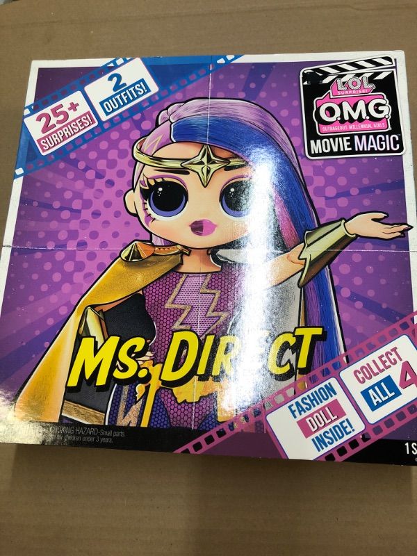 Photo 2 of L.O.L. Surprise! LOL Surprise OMG Movie Magic Ms. Direct Fashion Doll with 25 Surprises Including 2 Outfits, 3D Glasses, Movie Accessories,Toys f