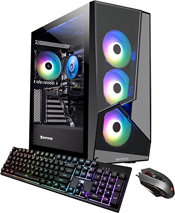 Photo 1 of iBUYPOWER Pro Gaming PC Computer Desktop Slate5MR 254i (AMD Ryzen 3 3100 3.6 GHz, RX 6500XT 4GB, 8GB DDR4, 480 GB SSD, WiFi Ready, VR Ready, Windows 11 Home), FACTORY SEALED BEFORE TESTING 