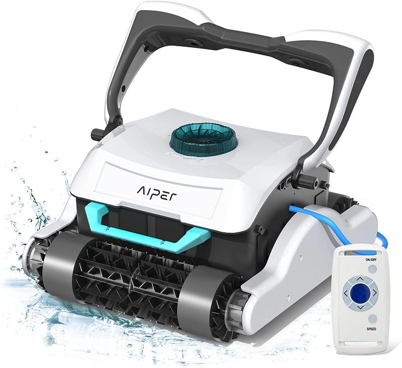 Photo 1 of AIPER?Newest? Robotic Pool Cleaner with Wall Climbing, Automatic Pool Vacuum with Remote Control, Multi-Layer Filtration, Triple-axis Motors, Ideal for Above/Inground Pool Up to 60ft - Orca 2000, UNABLE TO TEST