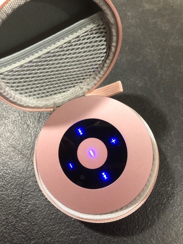 Photo 3 of XLEADER [Smart Touch] Bluetooth Speaker SoundAngel A8 (3rd Gen) Premium Rose Gold Mini Speaker with Portable Waterproof Case Mic TF Card Aux, for iPhone iPad Shower Electronic Christmas Xmas Gifts A Rose Gold