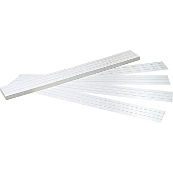 Photo 1 of Pacon® PAC5166 Sentence Strips, Ruled, 3" x 24", White, Pack of 100