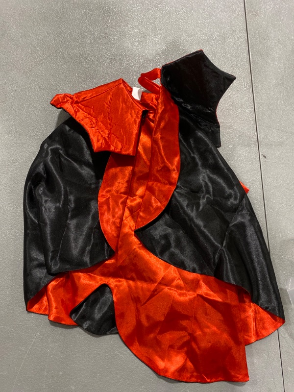 Photo 2 of ADOGGYGO Halloween Dog Costume Dog Vampire Devil Costume Dog Halloween Cloak Cape Red Black Halloween Costumes for Small Medium Large Dogs